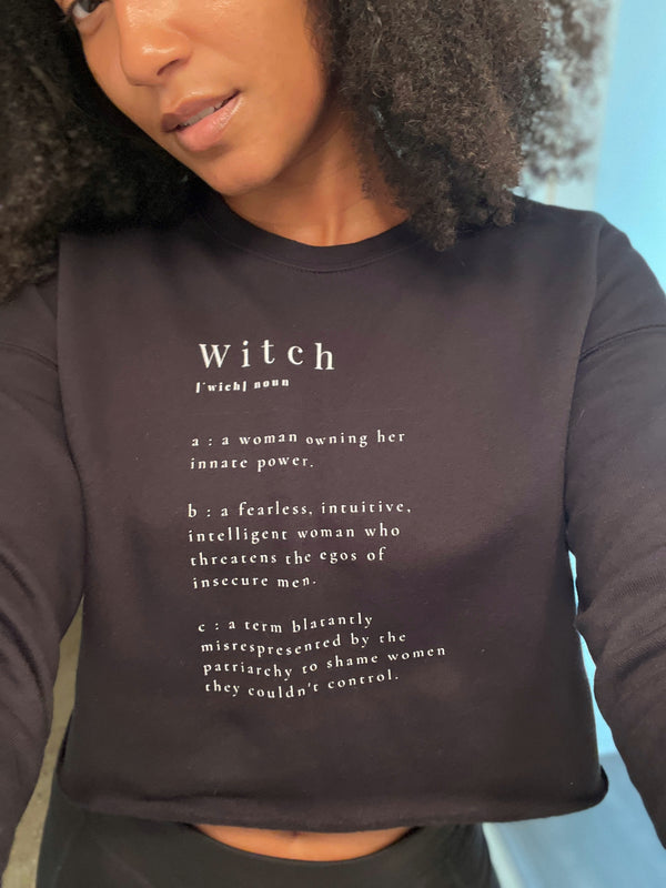 Witch Definition Crop Sweatshirt