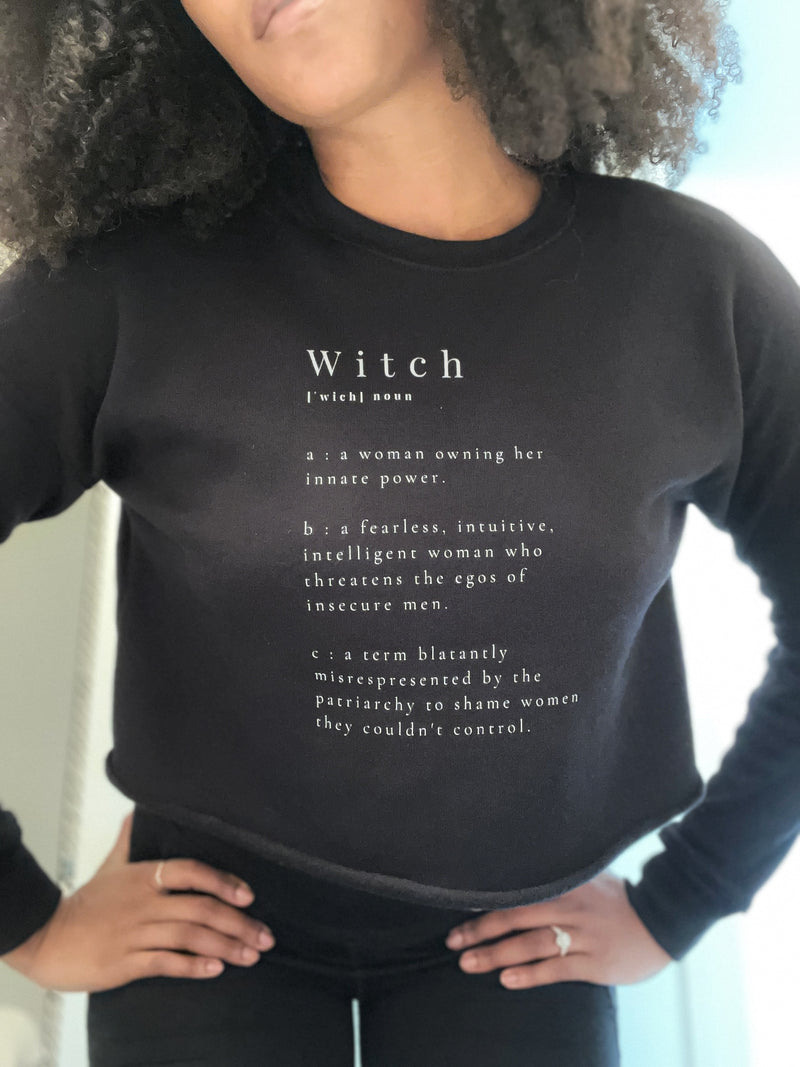 Witch Definition Crop Sweatshirt