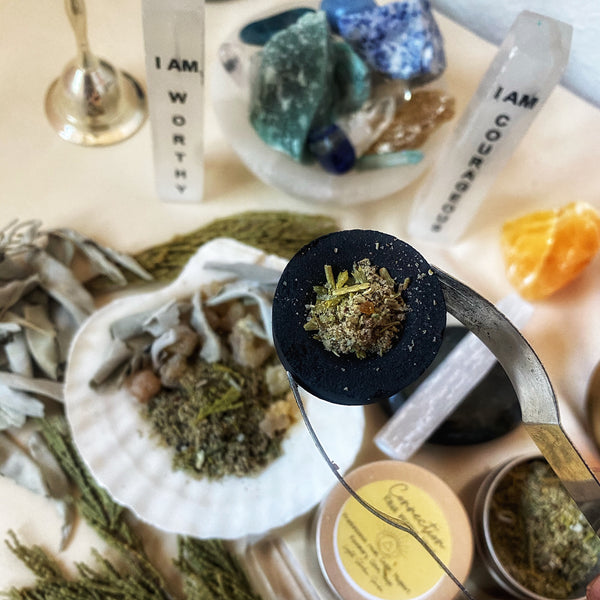 Cedar and Mugwort Ancestral Connection Ritual Herbal Incense