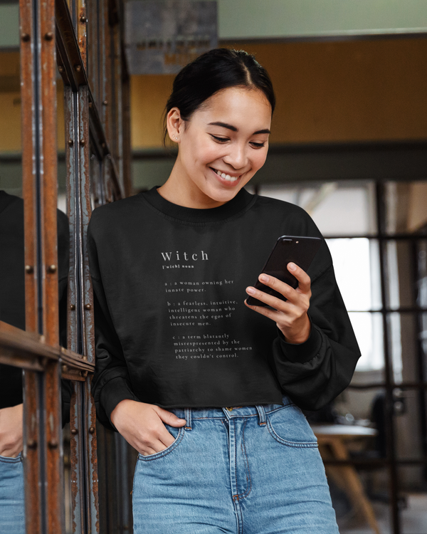 Witch Definition Crop Sweatshirt
