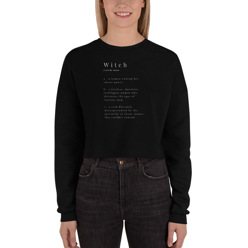 Witch Definition Crop Sweatshirt